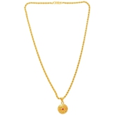 Jewar Mandi New Design Gold Plated Locket/Pendant with Rope/Rassi Chain Daily use for Men, Women & Girls, Boys - None