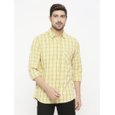 Solemio Cotton Regular Fit Full Sleeves Mens Formal Shirt - Yellow ( Pack of 1 ) - None