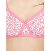 ILRASO - Pink Cotton Women's Bra & Panty Set ( Pack of 1 ) - None