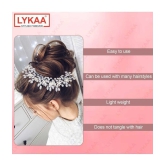 LYKAA White Womens Tiaras ( Pack of 1 ) - White