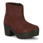 Saheb - Brown Womens Ankle Length Boots - None