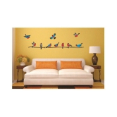 Print Mantras Wall Stickers Beautiful  Birds on a Tree Branch â?¦ Nature Sticker ( 50 x 140 cms )