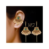 Vighnaharta Green EarCuff Earrings ( Pack of 1 ) - Green