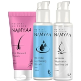 Namyaa Intimate Care Kit- Intimate Lightening Serum, Intimate Wash, Bikini Line Hair Removal Cream | Set of 3