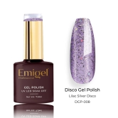 Emigel - Disco UV Gel Polish - 10 Shades-LILAC SILVER DISCO