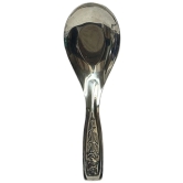 Dynore 6 Pcs Soup Spoons Stainless Steel Soup Spoon Silver ( Pack of 6 ) - Silver