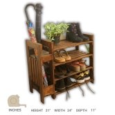 Shoe Rack With Umbrella Stand