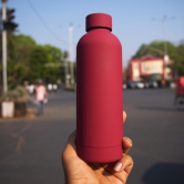 Personalized - Insulated Matte Water Bottle-Maroon