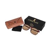 Creature - Brown Square Sunglasses ( Pack of 1 ) - Medium