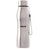 Nirlon Stainless Steel Single Wall Diamond Cut Water Bottle/ Fridge Refrigerator Bottle/ 100% Leak Proof/ Office Bottle/ School Bottle, 1000 ML, Set of 2 - Others