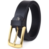 Loopa - Black 100% Leather Mens Formal Belt ( Pack of 1 ) - None