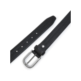 Loopa - Black 100% Leather Mens Formal Belt ( Pack of 1 ) - None