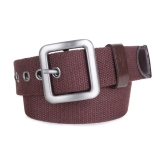 Zacharias - Brown Canvas Mens Casual Belt ( Pack of 1 ) - None