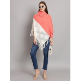 eWools.in Woollen Round Neck Women''s Ponchos & Capes - Orange ( ) - None