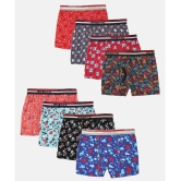 Lux Cozi - Multicolor Cotton Boys Trunks ( Pack of 8 ) - None