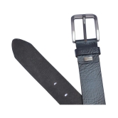 Loopa Black Leather Formal Belt - 36