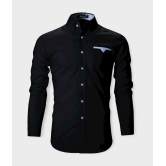 Life Roads - Black Cotton Slim Fit Men's Casual Shirt (Pack of 1 ) - None