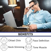 Jawline Exerciser Jaw, Face, and Neck Exerciser - Define Your Jawline, Slim and Tone Your Face, Look Younger and Healthier - Helps Reduce Stress and Craving- Free Jawline Rop Hanger For neck