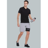 LEEBONEE - Light Grey Polyester Blend Men's Shorts ( Pack of 1 ) - None