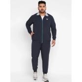 YUUKI - Navy Polyester Regular Fit Solid Mens Sports Tracksuit ( Pack of 1 ) - None