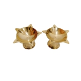 Elegant Brass Diya Oil Lamp for Home and Temple Decor