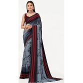 LEELAVATI - Grey Georgette Saree With Blouse Piece ( Pack of 1 ) - Grey