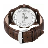 Swisstyle Brown Leather Analog Mens Watch