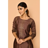 Jasper Handloom cotton silk kurta for women