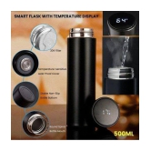 sell4you Thermos Bottle with Liquid Temperature Display Assorted 500 mL Stainless Steel Water Bottle set of 1 - Assorted