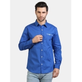 liferoads - Blue Cotton Slim Fit Mens Formal Shirt ( Pack of 1 ) - None