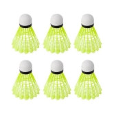 Emm Emm 6 Pc Junior Nylon Yellow Training Shuttlecock 6