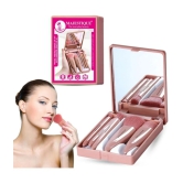 Majestique Travel Friendly Make-Up Kit with Mirror, Ultra-Soft Bristles for Face, Lip Eye - 6 Pcs