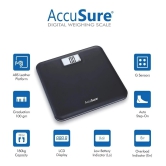 AccuSure Digital Electronic LCD Personal Body Fitness Weighing Scale 180 Kg Capacity