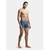 Jockey 1017 Men Super Combed Cotton Rib Solid Boxer Brief-Reflecting Pond & Mid Grey Mel (Pack of 2) - None