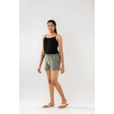 Cement Grey Women Shorts-M