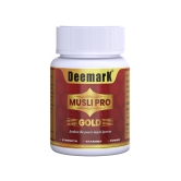 DEEMARK Musli Pro Gold Capsules (30 Cap) for Men to Increase Sexual Power | Enhance Stamina Naturally & Balances Testosterone & Increase Libido | Capsules Made with Safed Musli, Shilajit, Ashwagandha, Gokshura, Kesar, & Gold Dust