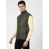 UrbanMark Men Olive Regular Fit Men Quilted Puffer Jacket - None