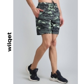 Mens Dryfit Camo Print Shorts-Airforce / XXL