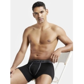 Jockey 8009 Men Super Combed Cotton Rib Solid Boxer Brief - Black - None