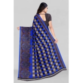 LEELAVATI - Blue Georgette Saree With Blouse Piece ( Pack of 1 ) - Blue