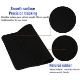 Lapster Quality Assured Non Slippery Rubber Base Mouse Pad (Pack of 2)