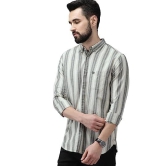 THE BEAR HOUSE Men's Cotton Multi Colour Striped Cotton Casual Shirt