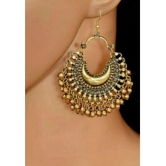 Samridhi DC Golden Jhumki Earrings ( Pack of 2 ) - Golden