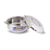 HomePro Double Wall Insulated 3500 ML Silver Steel Serve Casserole ( Set of 1 , 3500 mL ) - Silver