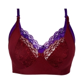 Kiran Enterprises Cotton Minimizer Bra - Maroon - None