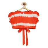 Girls Orange Stripe Top Set 2Y