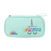 Zipper Pencil Pouch Unicorn Sea - Green