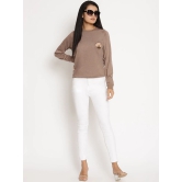 Women Wild Journey Brown Solid Sweatshirt-M