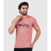 ferocious - Light Pink Cotton Regular Fit Men's T-Shirt ( Pack of 1 ) - None