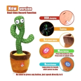 KiddyBuddy Dancing Cactus Talking Cactus Baby Toys Wriggle Singing Cactus Repeats What You Say Baby Boy Toys, Plush Electric Speaking Cactus Second Voice Recorder Baby Girl Toy